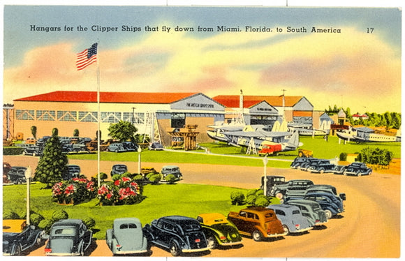 Hangers for the Clipper Ships that fly down from Maimi, FL - Carey's Emporium