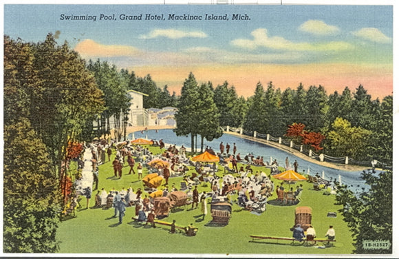 Swimming Pool, Grand Hotel, Mackinac Island, MI - Carey's Emporium