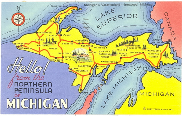 Hello! From The Northern Peninsula of Michigan - Carey's Emporium
