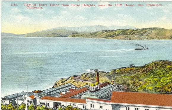 View of Sutro Baths from Sutro Heights, Near the Cliff House, San Francisco, CA - Carey's Emporium