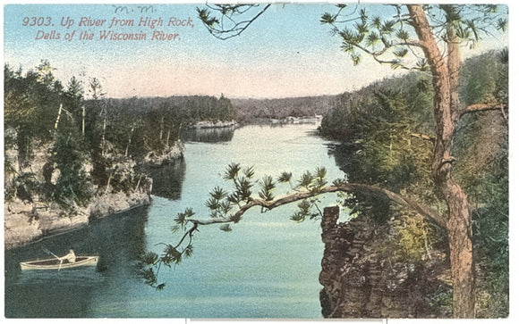Up River From High Rock, Dells of the Wisconsin River, WI - Carey's Emporium