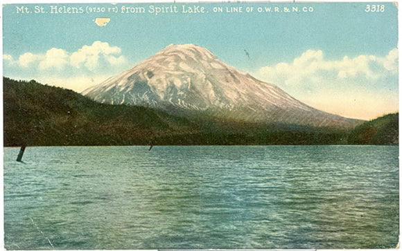 View From Spirit Lake, Mt. St. Helens, WA - Carey's Emporium