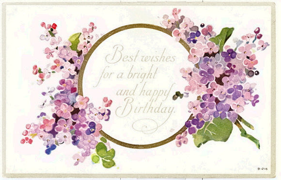 Best Wishes for A Bright And Happy Birthday - Carey's Emporium