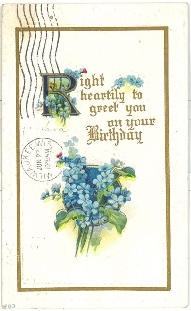 Right Heartily To Greet You On Your Birthday - Carey's Emporium