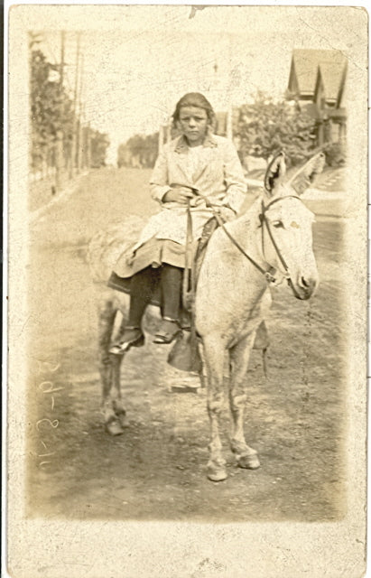 Girl Riding A Pony, Milwaukee WI - Carey's Emporium