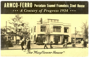 Armco-Ferro Porcelain Enamel Frameless Steel House, A Century of Progress 1934 - Carey's Emporium