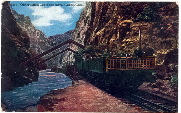 Observation Car in the Royal Gorge, CO - Carey's Emporium