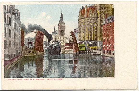 Grand Ave. Bascule Bridge, Milwaukee, WI - Carey's Emporium