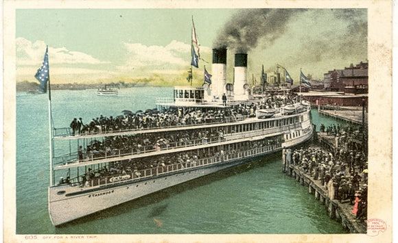 Tashmoo Off For A River Trip, Detroit, MI - Carey's Emporium