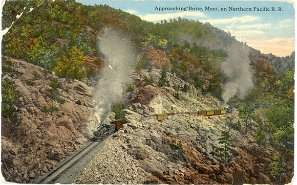 Approaching Butte, Mont. on Northern Pacific R. R., Butte, MT - Carey's Emporium