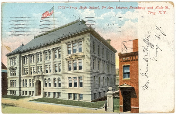 Troy High School, 5th Ave. Between Broadway And State St., Troy, NY - Carey's Emporium