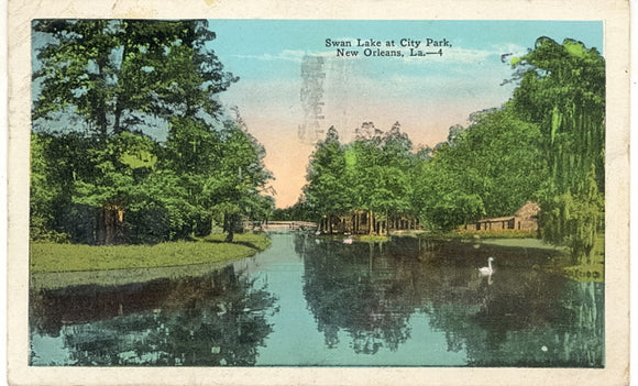 Swan Lake at City Park, New Orleans, LA - Carey's Emporium