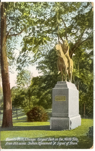 Lincoln Park Indian Monument, Chicago, IL - Carey's Emporium