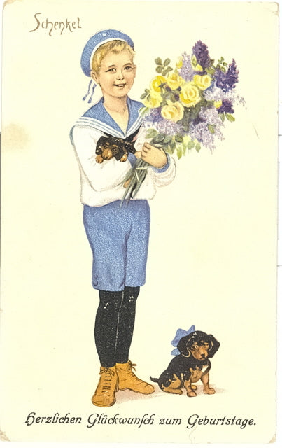 Schenkel signed.  Herzlichen Glückwunsch zum Geburtstage - Carey's Emporium