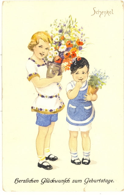 Schenkel signed.  Herzlichen Glückwunsch zum Geburtstage - Carey's Emporium