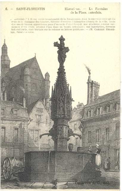 Saint Florentin, La Fountains de la Place, autrefois - Carey's Emporium