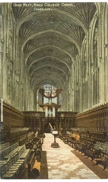 Choir West, Kings College Chapel, Cambridge - Carey's Emporium