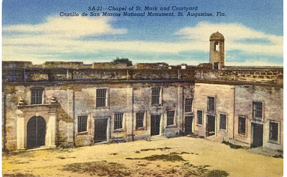 Chapel of St. Mark and Courtyard, Castillo de San Marcos National Monument, St. Augustine, FL - Carey's Emporium