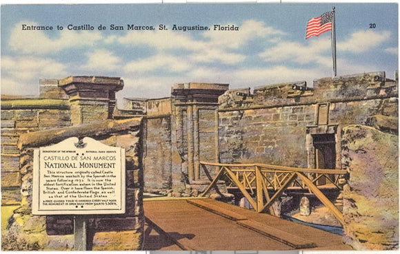 Entrance to Castillo de San Marcos, St. Augustine, FL - Carey's Emporium