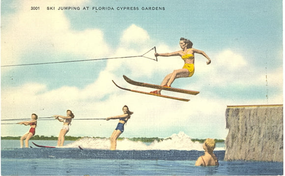 Ski Jumping at Florida Cypress Gardens - Carey's Emporium