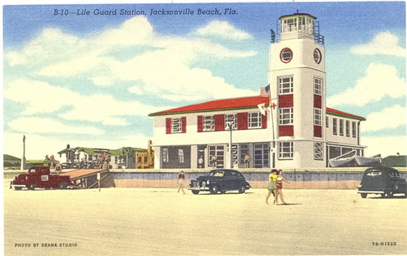 Life Guard Station, Jacksonville Beach, FL - Carey's Emporium