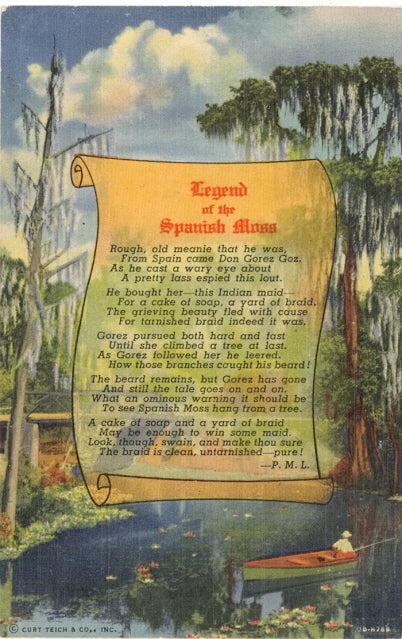 Legend of the Spanish Moss, Florida - Carey's Emporium