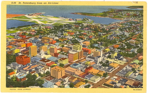 St. Petersburg From An Air-Liner, St. Petersburg, FL - Carey's Emporium
