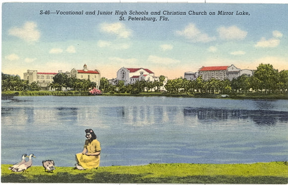 Vocational and Junior High Schools and Christian Church on Mirror Lake, St. Petersburg, FL - Carey's Emporium