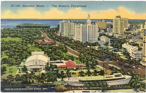 Beautiful Miami, The Nation's Playground, Miami, FL - Carey's Emporium
