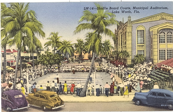 Shuffle Board Courts, Municipal Auditorium, Lake Worth, FL - Carey's Emporium