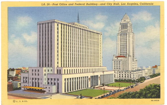 Post Office and Federal Building,, and City Hall, Los Angeles, CA - Carey's Emporium