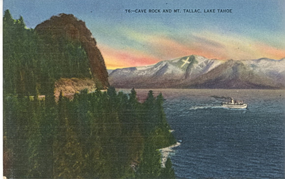 Cave Rock and Mt. Tallac, Lake Tahoe, CA - Carey's Emporium