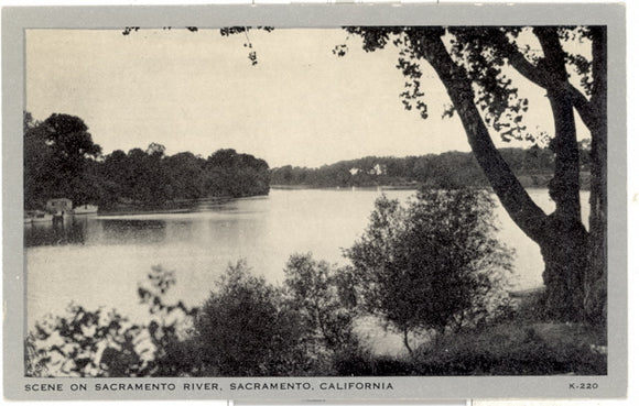 Scene on Sacramento River, Sacramento, CA - Carey's Emporium