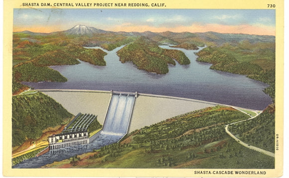 Shasta Dam, Central Valley Project near Redding, CA - Carey's Emporium