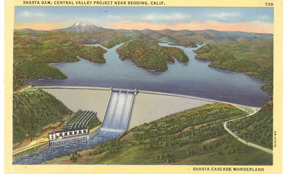 Shasta Dam, Central Valley Project near Redding, CA - Carey's Emporium