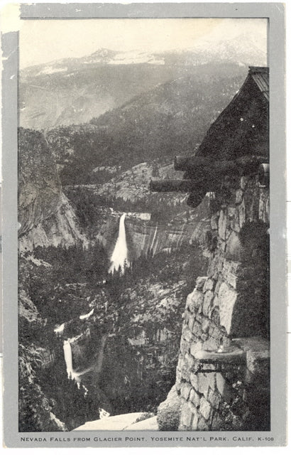 Nevada Falls From Glacier Point, Yosemite Nat'l Park, Calif. - Carey's Emporium