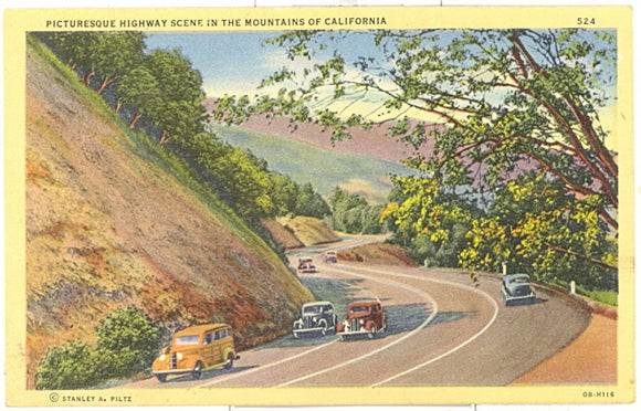 Picturesque Highway Scene in the Mountains of California - Carey's Emporium