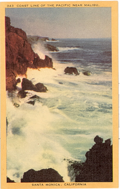 Coast Line of the Pacific, near Malibu, Santa Monica, CA - Carey's Emporium