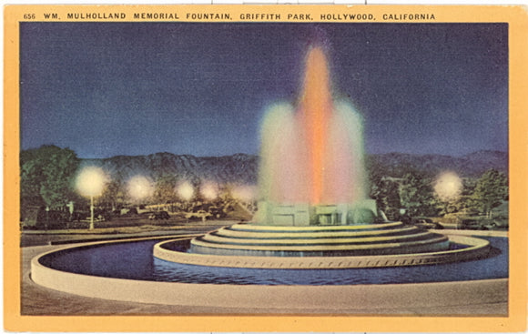 Mulholland Memorial Fountain, Griffith Park, Hollywood, CA - Carey's Emporium