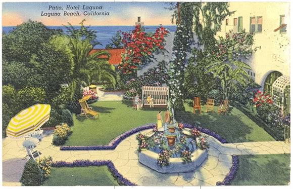 Patio, Hotel Laguna, Laguna Beach, CA - Carey's Emporium