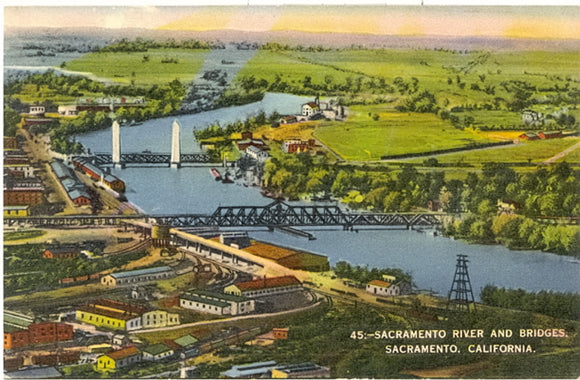 Sacramento River and Bridges, Sacramento, CA - Carey's Emporium