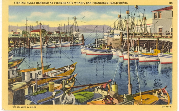 Fishing Fleet Berthed at Fisherman's Wharf, San Francisco, CA - Carey's Emporium