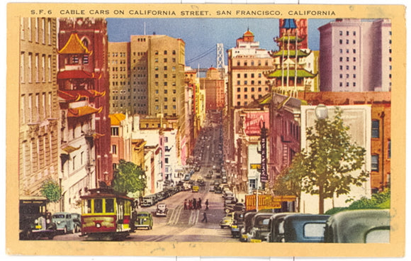 Cable Cars on California Street, San Francisco, CA - Carey's Emporium