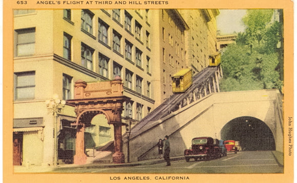 Angels Flight at Third and Hill Streets, Los Angeles, CA - Carey's Emporium