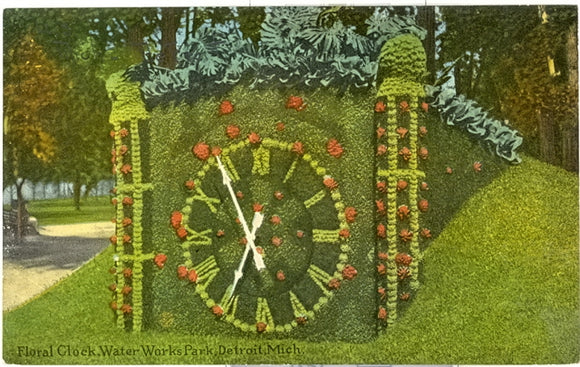 Floral Clock, Water Works Park, Detroit, MI - Carey's Emporium
