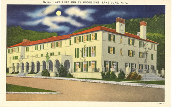 Lake Lure Inn by Moonlight, Lake Lure, NC - Carey's Emporium