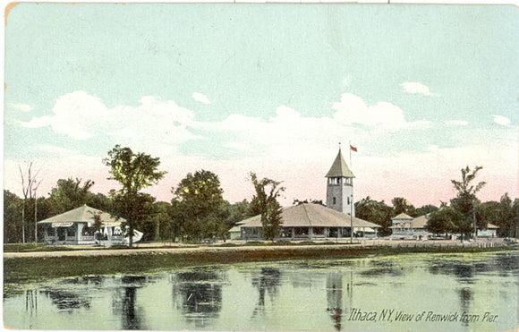 View of Renwick from Pier, Ithaca, NY - Carey's Emporium