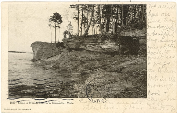 Scene in Presque Isle Park, Marquette, MI - Carey's Emporium