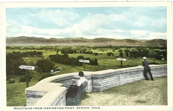 Mountains from Inspiration Point, Denver, CO - Carey's Emporium