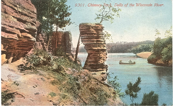 Chimney Rock, Dells of the Wisconsin River, WI - Carey's Emporium